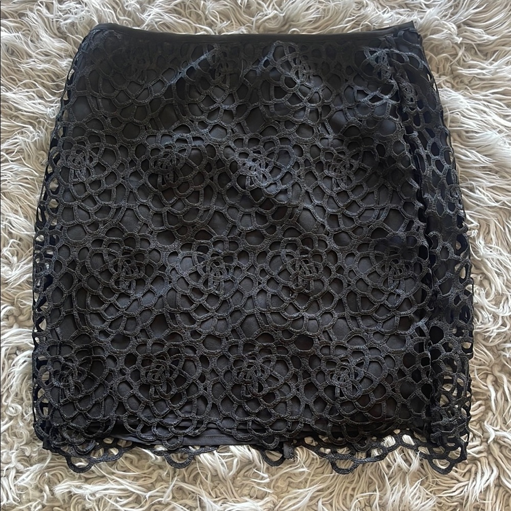 Elegant Black Lace Skirt